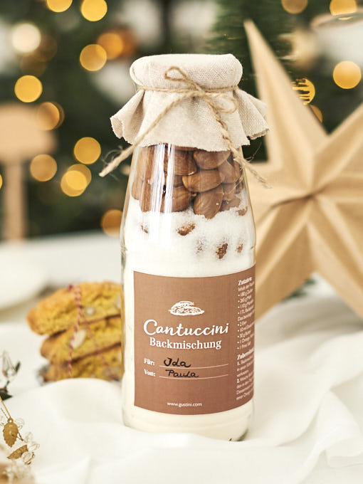 Etiketli Cantuccini pişirme karışımı