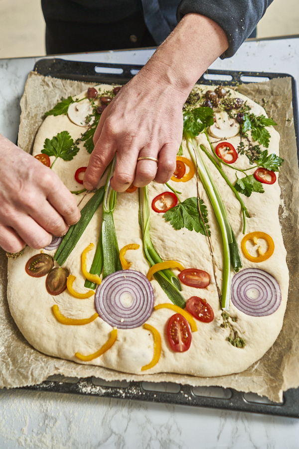 Topping Garden Focaccia