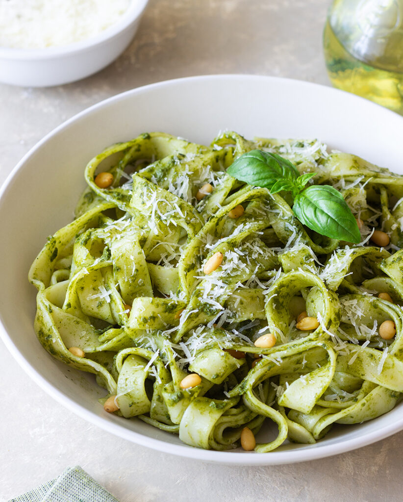Pesto genovese ile Tagliatelle