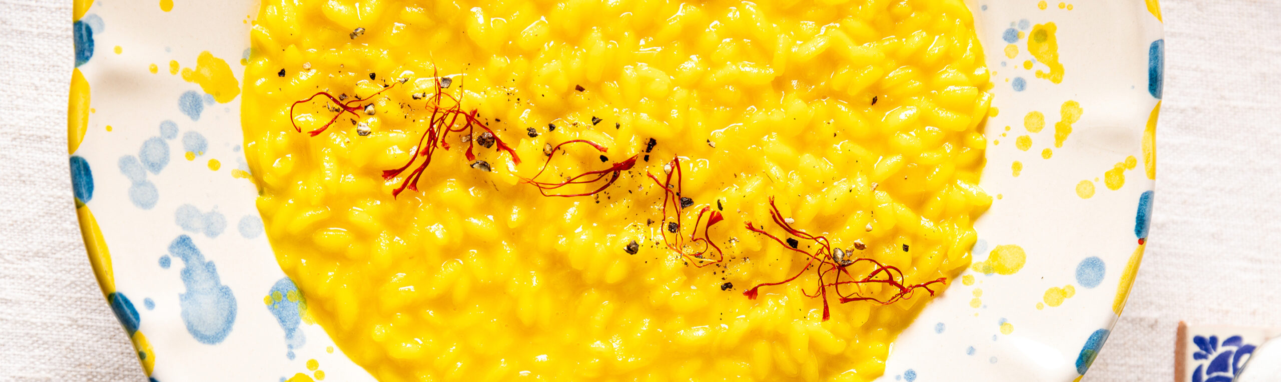 Safranlı lezzetli risotto